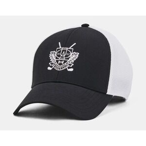 Under Armour Men's UA Iso-Chill Driver Mesh Cap 1369804-006 Black/White Size M/L